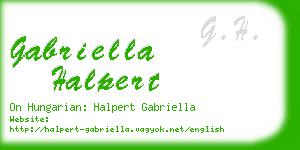 gabriella halpert business card